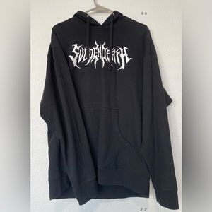 SVDDEN DEATH Bone Crown Hoodie, Size XL, black